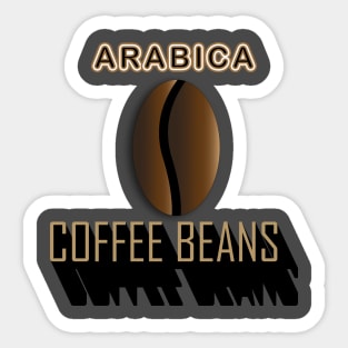 Arabica Coffee Beans Sticker